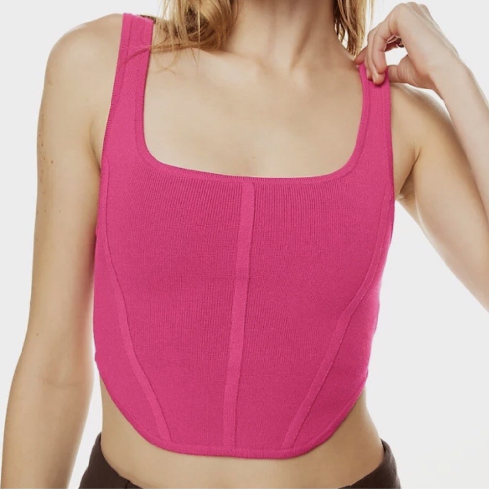 Aritzia Sculpt Knit Bustier Tank
